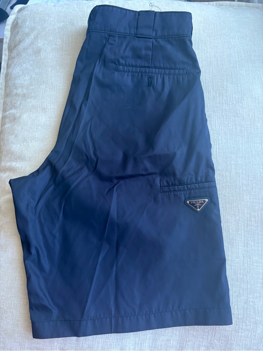 Prada Black Nylon Cargo Bermuda Shorts - Picture 2 of 8